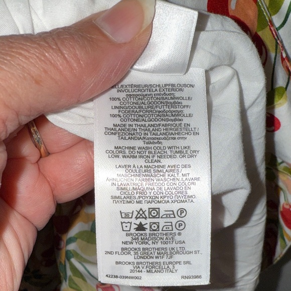 Brooks Brothers Cherry Print Shirt Dress - Picture 7 of 7